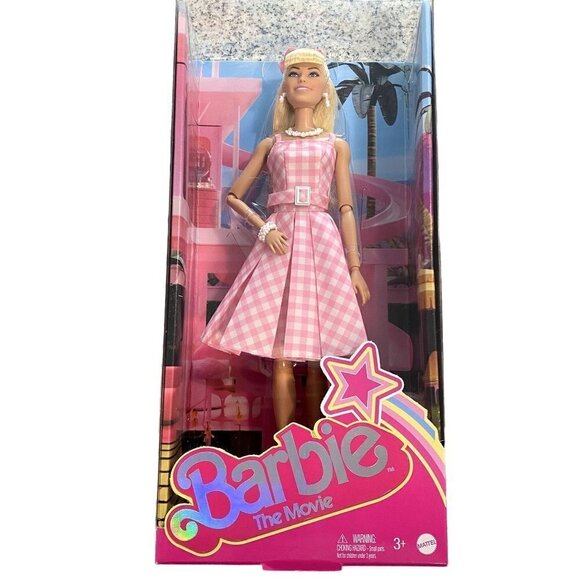 Barbie The Movie Collectible Doll, Margot Robbie as Barbie in Pink Gingham Dress - Picture 1 of 4